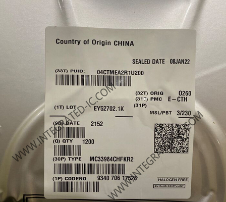 MC33984CHFKR2 Sakelar Distribusi Daya IC Driver Beban Chip Sirkuit Terpadu