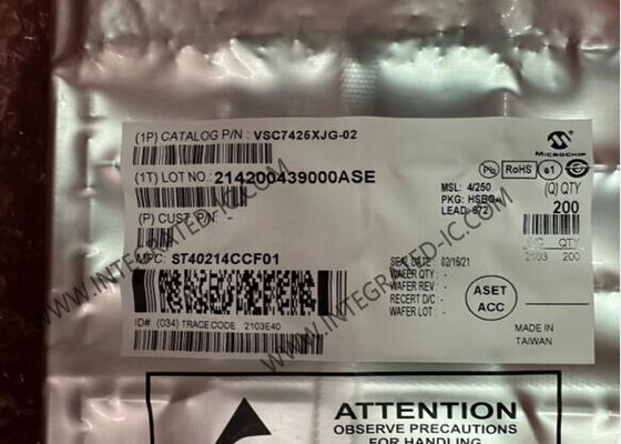 IC Ethernet VSC7425XJG-02 Sakelar Ethernet Layer 2 Terkelola 10 Port dengan 12 Transceiver BGA-672