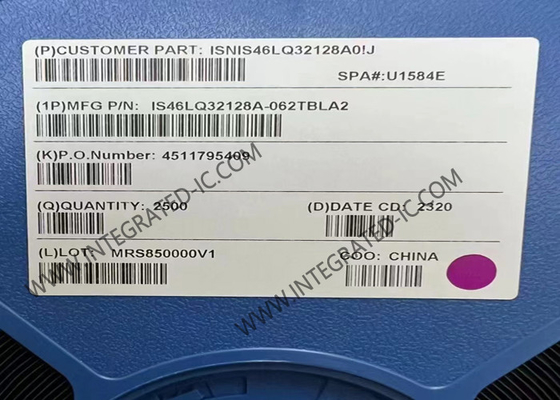 Memori IC Chip IS46LQ32128A-062TBLA2 4Gbit 1.6GHz 3.5ns SDRAM Mobile Memory IC