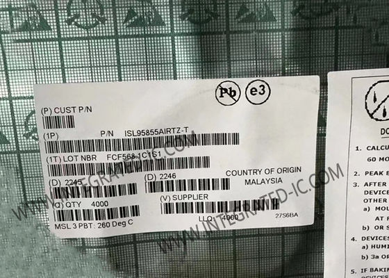 ISL95855AIRTZ Integrated Circuit Chip 0V hingga 1.52V Regulator Tegangan Untuk CPU IMVP8TM