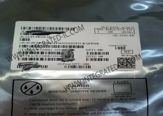 EFM32ZG222F32-B-QFP48R Mikrokontroler MCU EFM32 Zero Gecko Mikrokontroler 32-bit