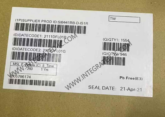 SI8441BB-D-IS1R Chip Sirkuit Terpadu 2500Vrms Isolator Digital Quad-Channel Daya Rendah