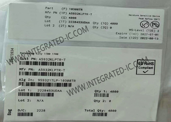 A5932KLPTR Integrated Circuit Chip Tiga-Fase Sinusoidal Sensorless Fan Controller TSSOP-24