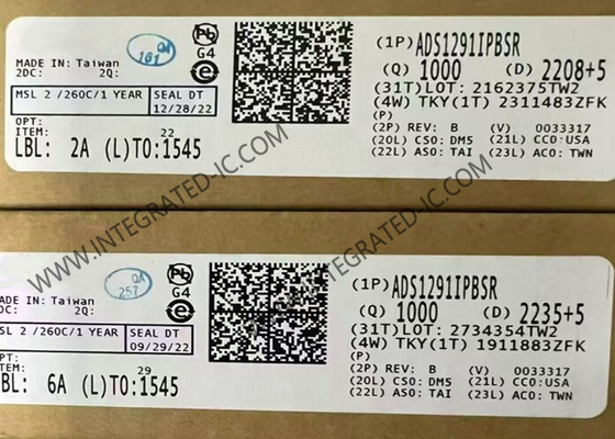 ADS1291IPBSR Integrated Circuit Chip 24-Bit Analog Front End Untuk Aplikasi EKG