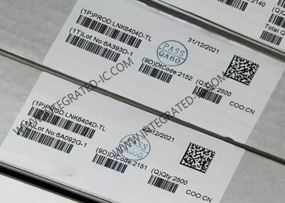 LNK6404D Integrated Circuit Chip Efisiensi Energi Akurat Peraturan Sisi Utama CV/CC Switcher