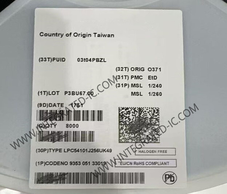 LPC54101J256UK49 Mikrokontroler MCU 100MHz Mikrokontroler Single-Core 32-Bit