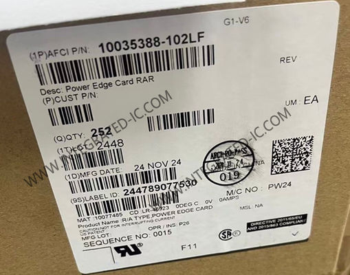 10035388-102LF Konektor Konektor Distribusi Daya AC/DC Profil Rendah