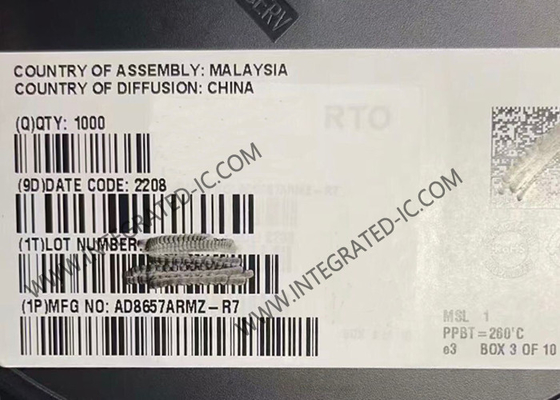 AD8657ARMZ Integrated Circuit Chip 18V Operational Amplifier MSOP-8 Amplifier presisi