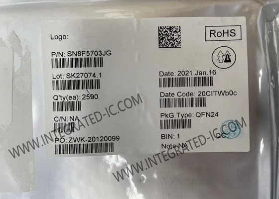 SN8F5703JG Mikrokontroler MCU 8MHz 8051-Based Mikrokontroler IC QFN-24