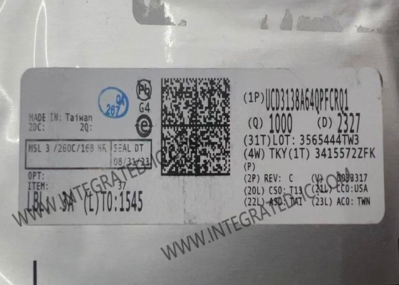 UCD3138A64QPFCRQ1 Chip Sirkuit Terintegrasi Kontroler Digital Terintegrasi Tinggi untuk Daya Terisolasi