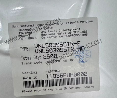 VNL5030S5TR Integrated Circuit Chip 25A OMNIFET III Driver Sisi Rendah yang Dilindungi Penuh