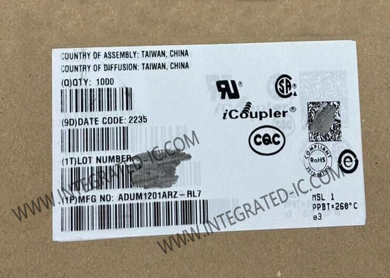 ADUM1201Arz Chip Sirkuit Terpadu 25 Mb/s Isolator Digital Dual-Channel SOIC-8