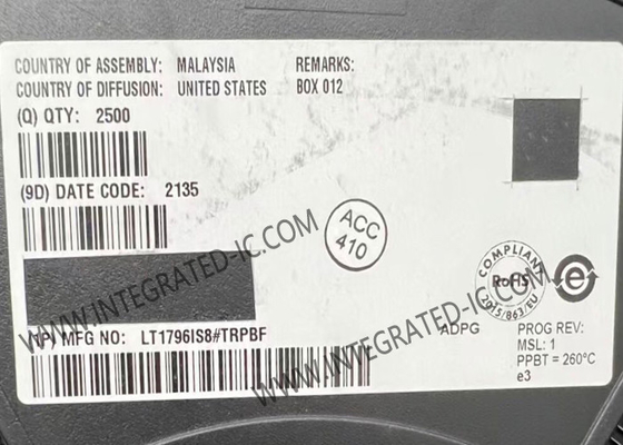 LT1796IS8 CHIP Sirkuit Terpadu 125kbps Overvoltage Fault Fault Dilindungi Transceiver