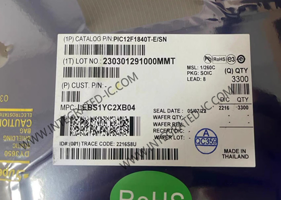 PIC12F1840T-E/SN Mikrokontroler MCU 7KB Flash 32MHz Mikrokontroler Dengan Teknologi XLP