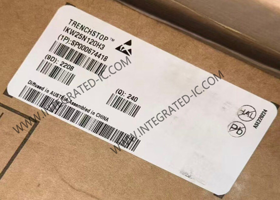 Chip sirkuit terpadu IKW25N120H3 1200V IGBT Transistor Dengan Anti-Parallel Diode Dalam Paket TO-247