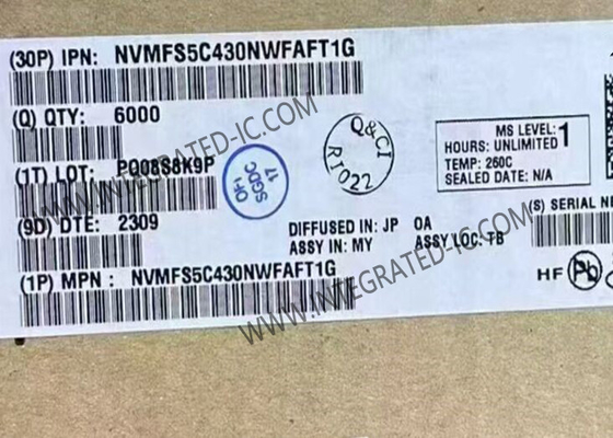 Integrated Circuit Chip NVMFS5C430NWFAFT1G 40V 35A MOSFET Daya Transistor Saluran N Tunggal
