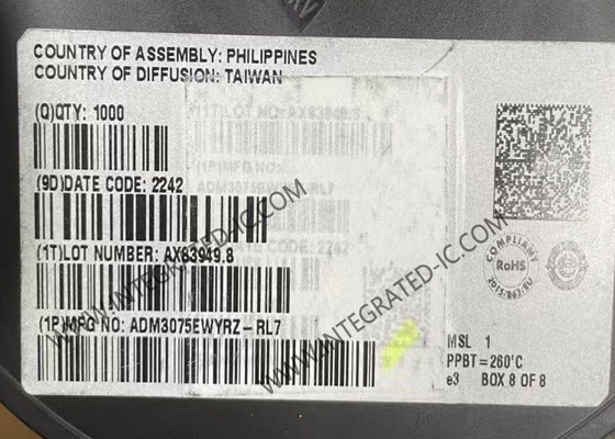 Chip sirkuit terintegrasi ADM3075EWYRZ 3.3V Low Power Data Transceivers SOIC8