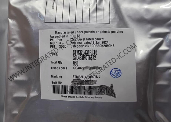 STM32L431RCT6 Mikrokontroler MCU 80MHz 32Bit Single Core Mikrokontroler IC LQFP64