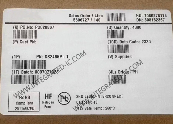 DS2465P Chip Sirkuit Terpadu Deepcover Secure Authenticator TSOC-6 1-Wire Controller