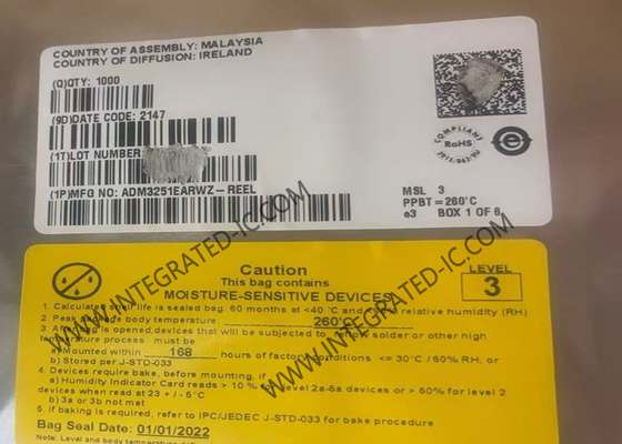 Chip Sirkuit Terpadu ADM3251EARWZ Isolated Single-Channel RS-232 Line Driver