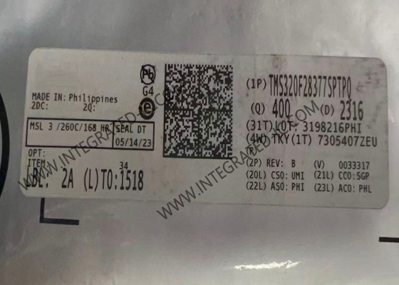 Mikrokontroler MCU TMS320F28377SPTPQ Otomotif Keamanan fungsional 32-Bit Single-Core 200MHz 1MB Mikrokontroler