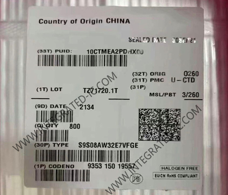 S9S08AW32E7VFGE Mikrokontroler MCU 40MHz 8Bit Mikrokontroler IC 8Bit S08 MCU LQFP44