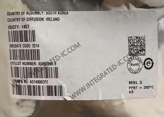 AD7490BCPZ Integrated Circuit Chip 16-Channel 1MSPS 12-Bit Analog-to-Digital Converter dengan Sequencer