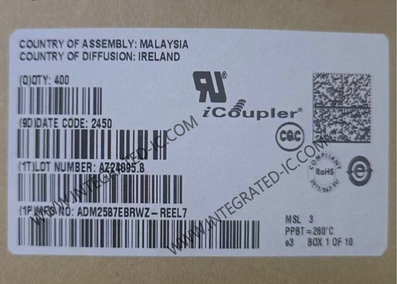 Sinyal ADM2587EBRWZ dan Power Isolated RS-485 Transceiver dengan Perlindungan ESD 15 kV