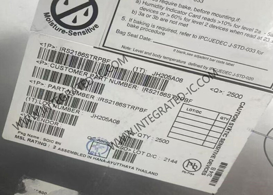 IRS2186STRPBF Integrated Circuit Chip 600V EiceDRIVER Pengemudi Gerbang Sisi Tinggi Dan Sisi Rendah