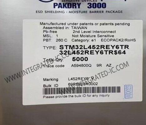 Mikrokontroler MCU STM32L452REY6TR Mikrokontroler IC 32Bit Single Core 64-UFBGA