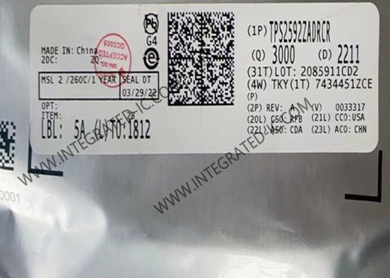 TPS2592ZADRCR Integrated Circuit Chip eFuse IC VSON10 Pengatur Sekring Elektronik