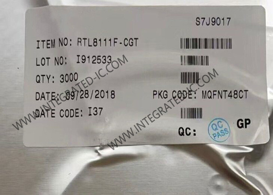RTL8111F-CGT Ethernet IC Chip Gigabit Ethernet Terpadu QFN48 Ethernet Chip