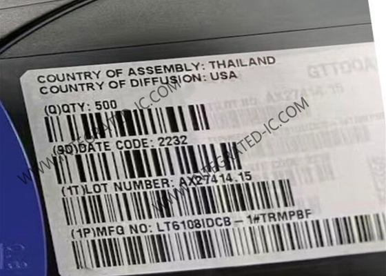 LT6108IDCB-1 Integrated Circuit Chip High Side Current Sensing Amplifier Dengan Referensi Dan Comparator