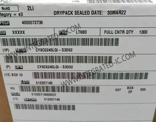 CY8C6245LQI-S3D02 Mikrokontroler MCU PSOCTM 6 Mikrokontroler 32-Bit Dual-Core MCU