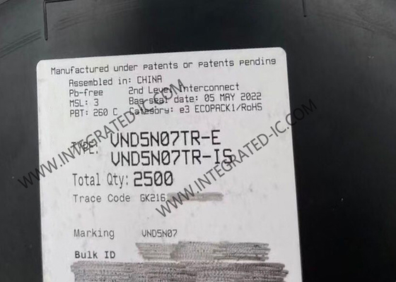 Chip Sirkuit Terpadu VND5N07TR Transistor MOSFET Daya Terproteksi Penuh OMNIFET II