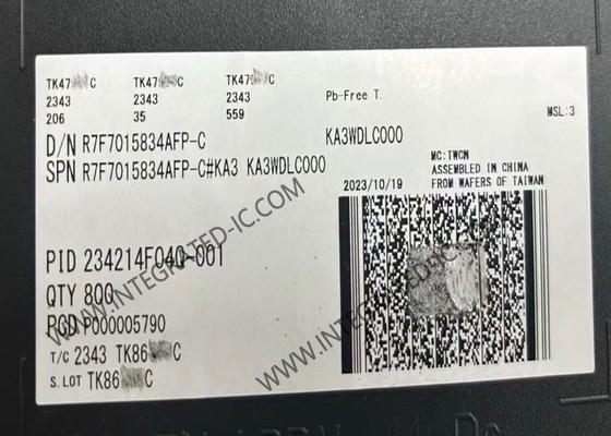 R7F7015834AFP Mikrokontroler MCU Daya Rendah 120MHz RH850/F1K Mikrokontroler Otomotif