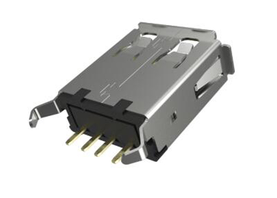 10150486-101CLF Konektor USB 2.0 Tipe A Pengisi 4POS Konektor USB Tipe C