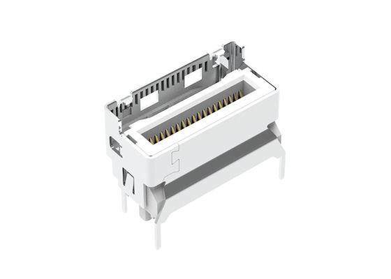 G98V11332HR Konektor Kecepatan Tinggi 95Ω Mini Cool Edge IO Konektor 38POS