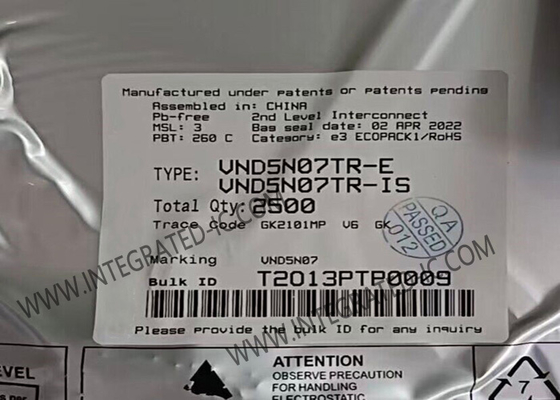 Chip Sirkuit Terpadu VND5N07TR Transistor MOSFET Daya Terproteksi Penuh OMNIFET II