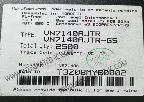 VN7140AJTR Chip Sirkuit Terpadu Penggerak Sisi-Tinggi Dengan Umpan Balik Analog MultiSense Untuk Aplikasi Otomotif