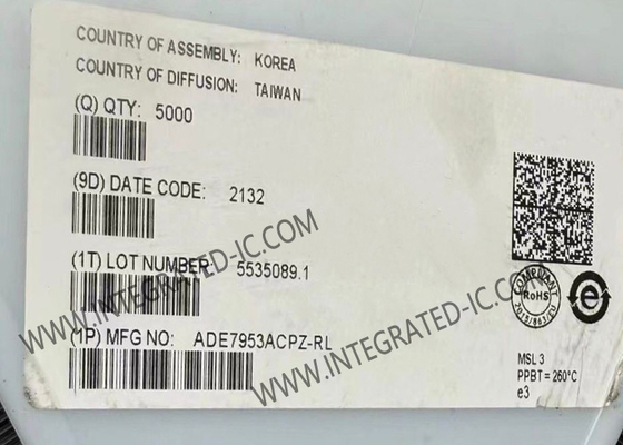 ADE7953ACPZ Integrated Circuit Chip Single Phase Multifunction Metering IC Dengan Neutral Current Measurement