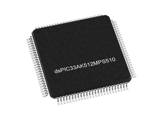 DSPIC33AK512MPS510-I/PT Mikrokontroler MCU 32Bit Pengendali Sinyal Digital TQFP100