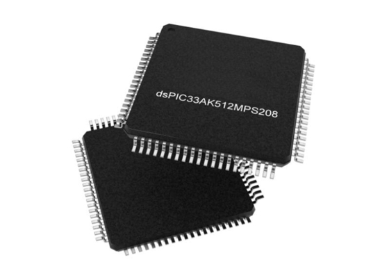 DSPIC33AK512MPS208-I/PT Mikrokontroler MCU Kinerja Tinggi 32Bit Inti Tunggal DSC TQFP80