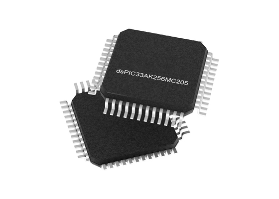 Mikrokontroler DSPIC33AK256MC205-I/PT MCU Pengendali Sinyal Digital Inti DSPIC33A Dengan ADC Kecepatan Tinggi
