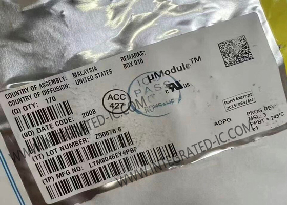 Chip Sirkuit Terpadu LTM8046EY Konverter DC DC Terisolasi 550mA μModule BGA51