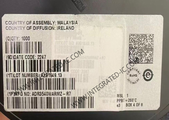 ADR3540WARMZ Integrated Circuit Chip Power Management IC MSOP8 Referensi Tegangan