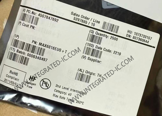 Chip Sirkuit Terpadu MAX6816EUS Sakelar CMOS Tunggal yang Dilindungi ESD 15kV Debouncer