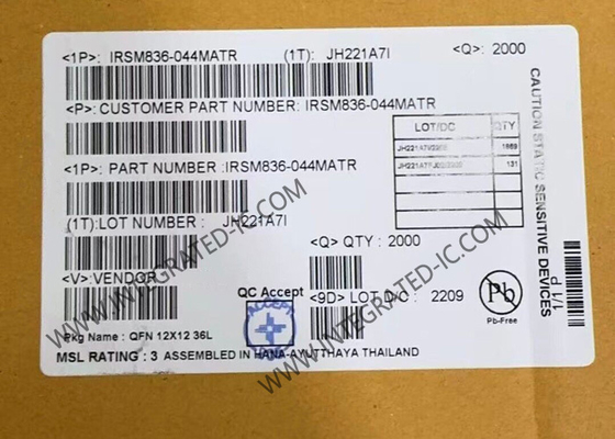 IRSM836-044MA Modul IGBT Otomotif 250V CIPOS Nano Modul Daya Cerdas Tiga Fase