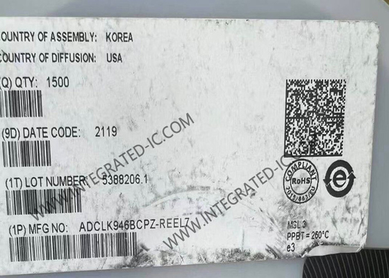 ADCLK946BCPZ Chip Sirkuit Terpadu Enam Keluaran LVPECL Buffer Kipas-Keluar Jam SiGe