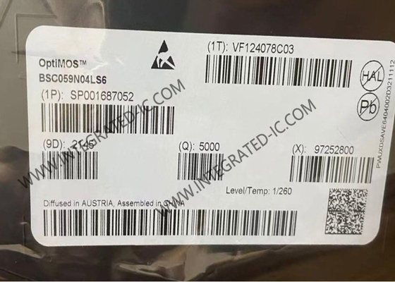 BSC059N04LS6 Chip Sirkuit Terpadu 40V OptiMOS 6 Transistor MOSFET Daya